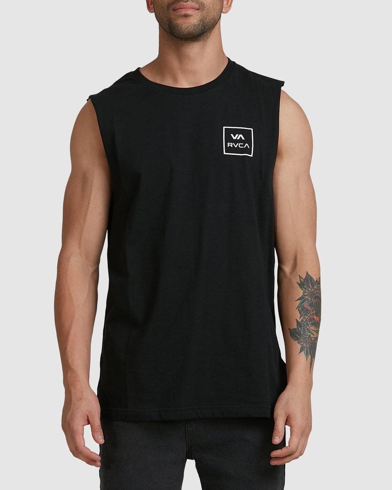루카 남성  블랙 민소매 나시 티셔츠 (VB11SL021BLK)