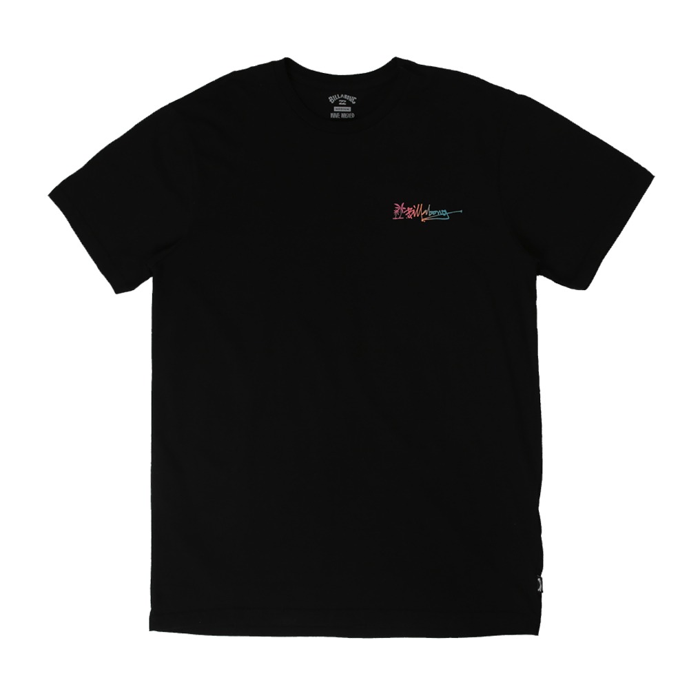빌라봉 남성 블랙 반팔 티셔츠 (AB21ST079BLK)