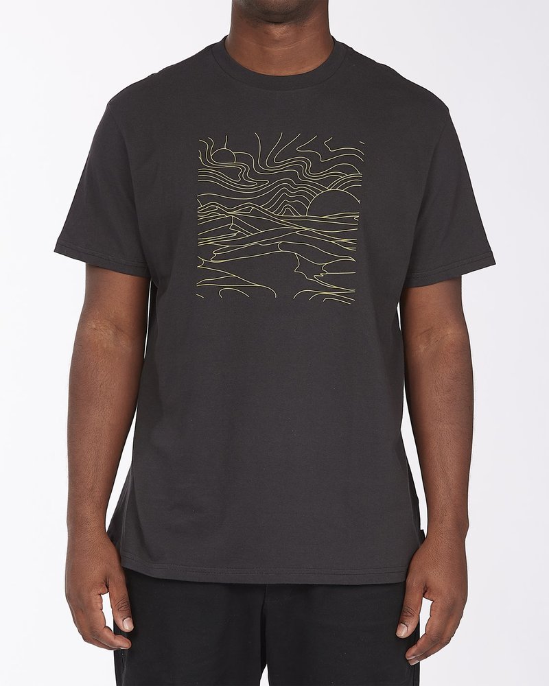 빌라봉 남성 블랙 반팔 티셔츠 (AB21ST071BLK)