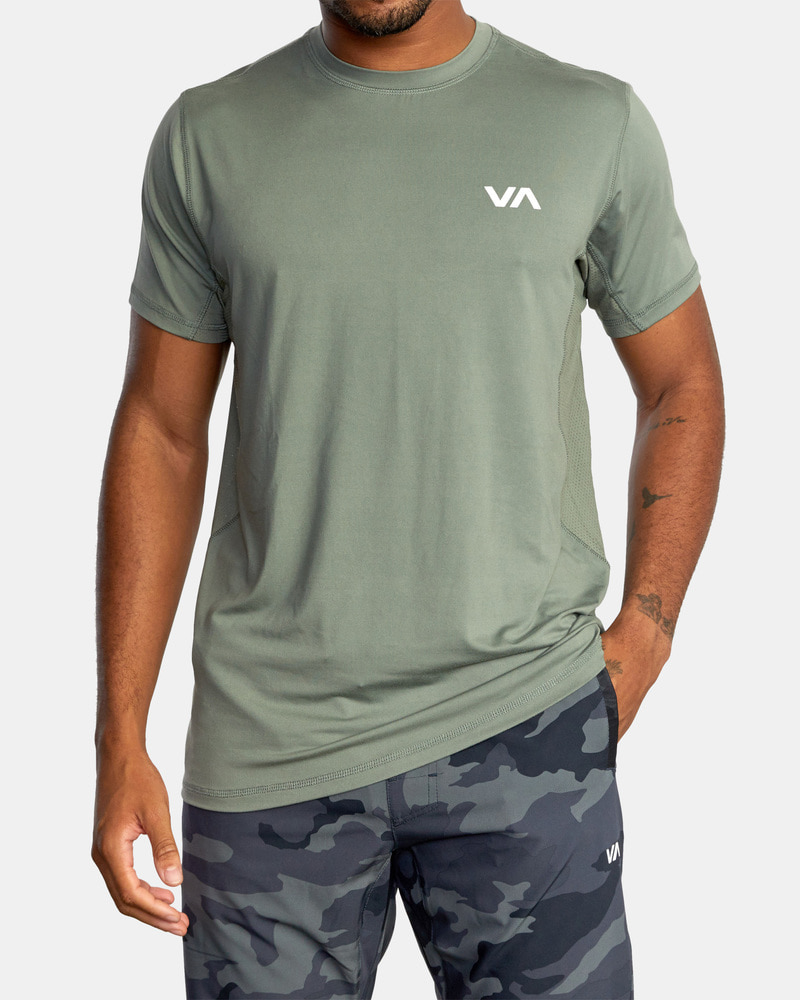 루카 남성 카키 반팔 티셔츠 (VC11ST510GZC)