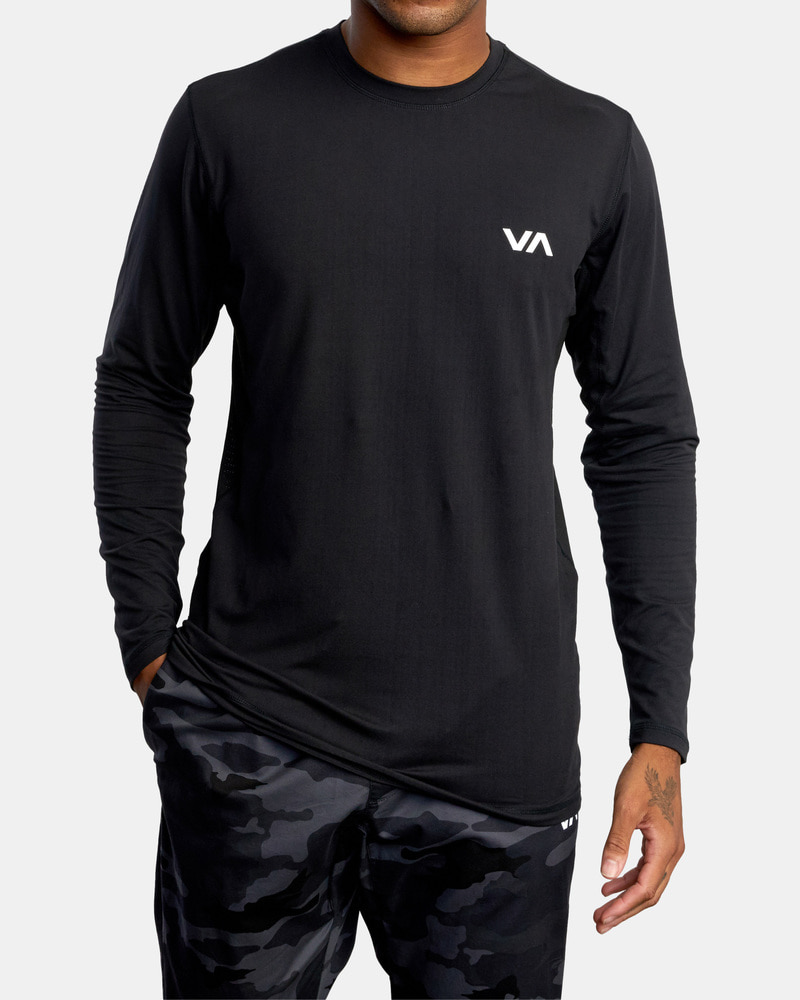루카 남성 블랙 긴소매 티셔츠 (VC11LT515BLK)