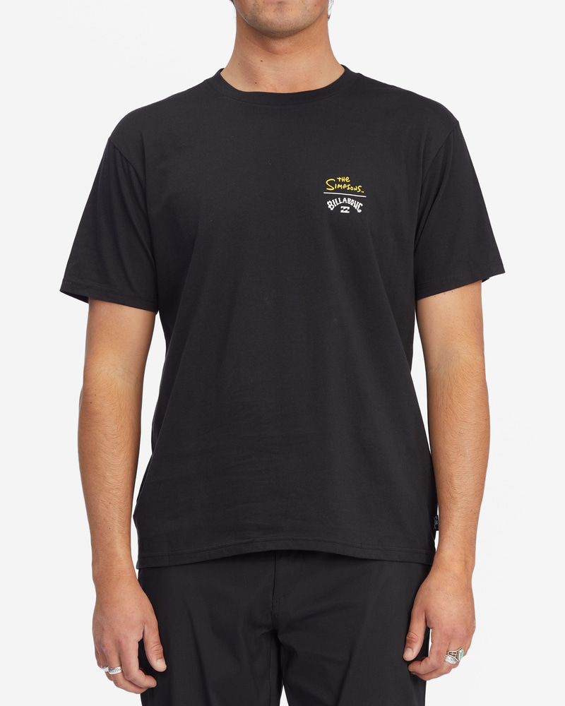 빌라봉 남성 블랙 빌라봉X심슨 반팔 티셔츠 (AC21ST233BLK)