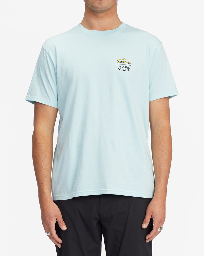 빌라봉 남성 블루 빌라봉X심슨 반팔 티셔츠 (AC21ST233CBU)