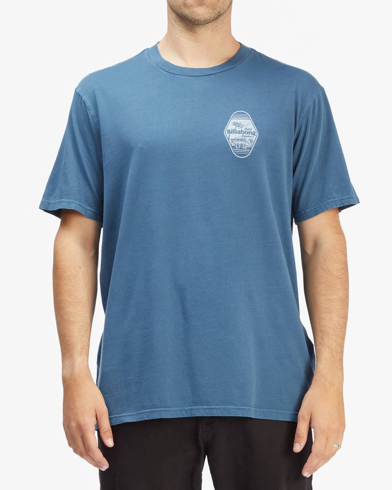 빌라봉 남성 딥블루 반팔 티셔츠 (AC21ST214DYB)